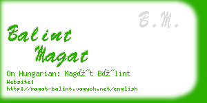 balint magat business card